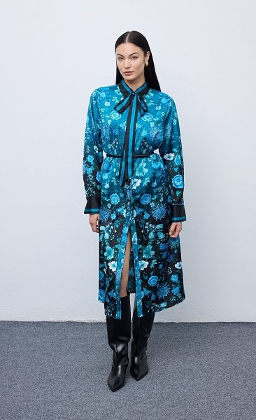 Skyfall Blossom Shirtdress