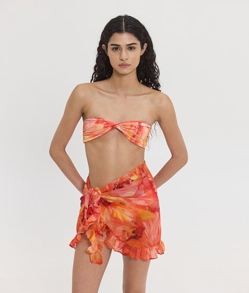 Ariane el sol floral mini pareo