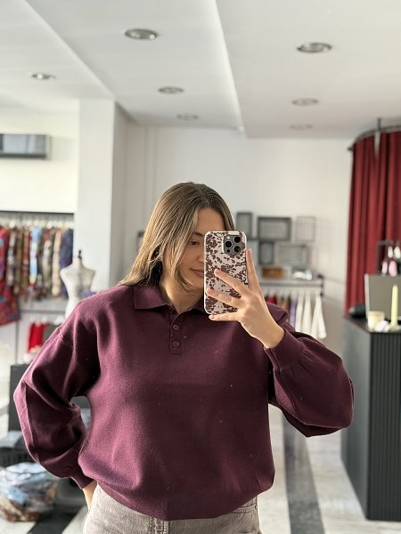 Vilma blouse burgundy
