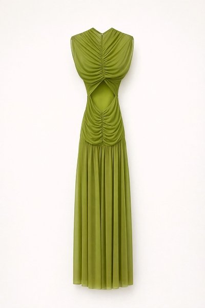Aurora dress olive green