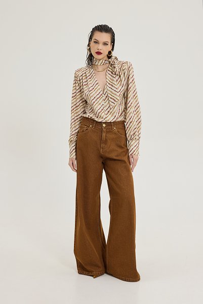 Salem denim pants tobacco