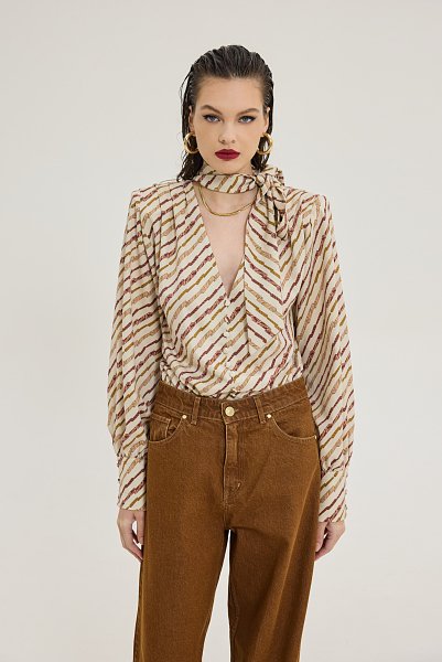 Salem denim pants tobacco