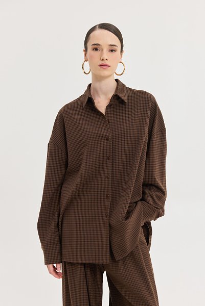 Phoenix Shirt Brown Plaid