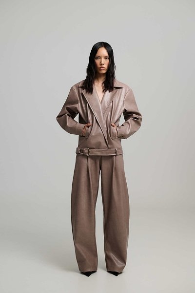 Nadiya barrel faux leather pants