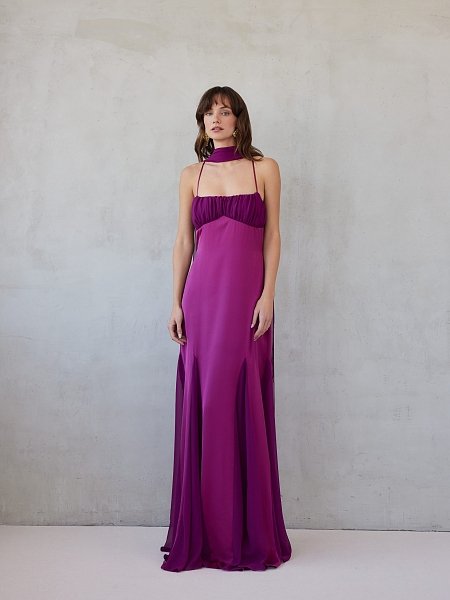 Gabrielle dress magenta