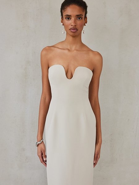 Valentina dress greige