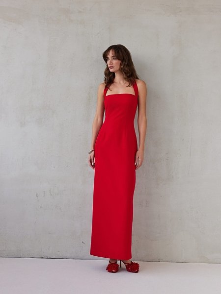 Alba dress passion red