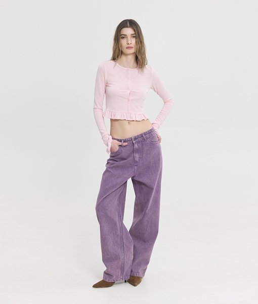 Monica jeans purple
