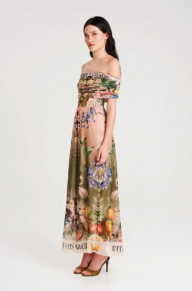 Citrus Long Dress Mesh