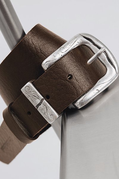 Simplicity leather belt brown