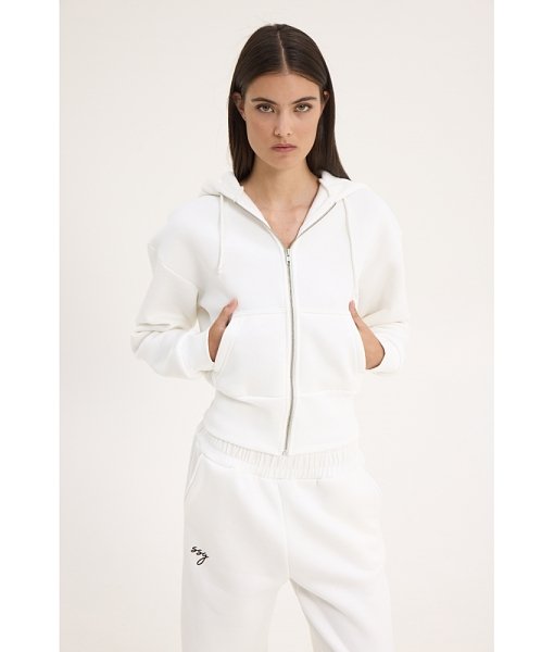 Zen white hoodie