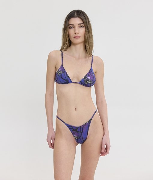 Zenia midnight floral bikini