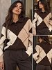 Kallia knitted blouse brown