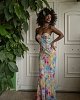 Sunburnt strapless maxi dress