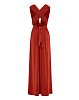 Beatrice polymorphic dress terracota