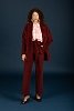 Akelia oversize blazer Bordeaux