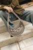La luna grey suede nickel