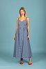Aelia poplin dress Blue