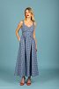 Aelia poplin dress Blue