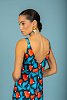 Monica slim dress Blue