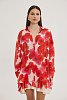 Heather Shirt Blooming Sky Red