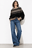 Sylvia knitted blouse black