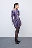 Mosaic Mauve Anthesis Mini Jersey Dress