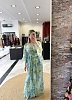 Sky petal maxi dress