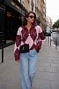 Zilda knitted blouse bordeaux