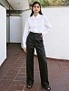 Willow leather pants black