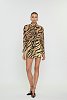 Thalia mini skirt caramel zebra