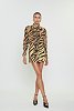 Thalia mini skirt caramel zebra