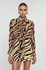 Thalia mini skirt caramel zebra