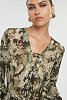 Estelle shirt olive snake