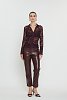 Kendra croco pants bordeaux