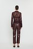 Kendra croco pants bordeaux