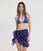 Ariane midnight floral mini pareo