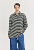 Sidecar Sweatshirt Dark Blue Stripes