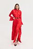Peony Dress Jacquard Red