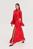 Peony Dress Jacquard Red