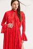 Peony Dress Jacquard Red