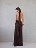 Beatrice polymorphic dress royal brown