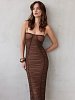 Lillian dress brown