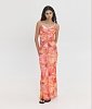 Venus el sol floral maxi dress